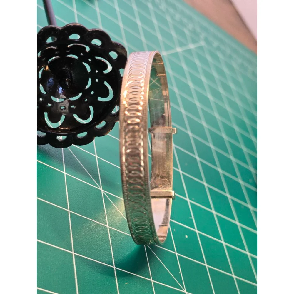 Vintage sterling baby bangle